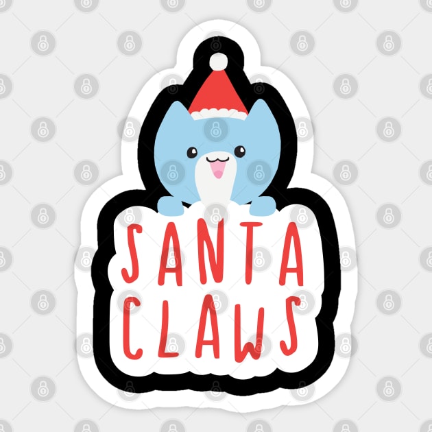 Santa Claws Sticker by tyleraldridgedesign